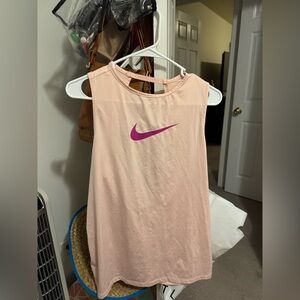 Nike Women's Light Pink Tank Top